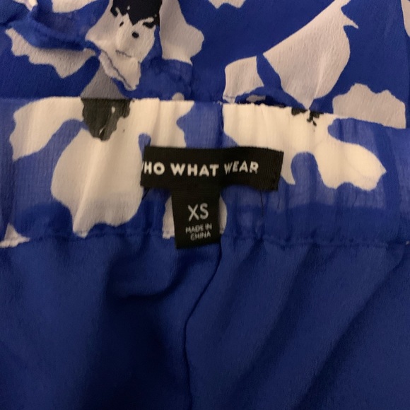 Who What Wear Size XS Length 50” Dress Floral - Picture 5 of 6